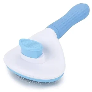 Depets Self-Cleaning Slicker Brush for Dogs, Cats, Bunnies - Grooming and Shedding